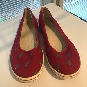 LL Bean shearling-lined flats